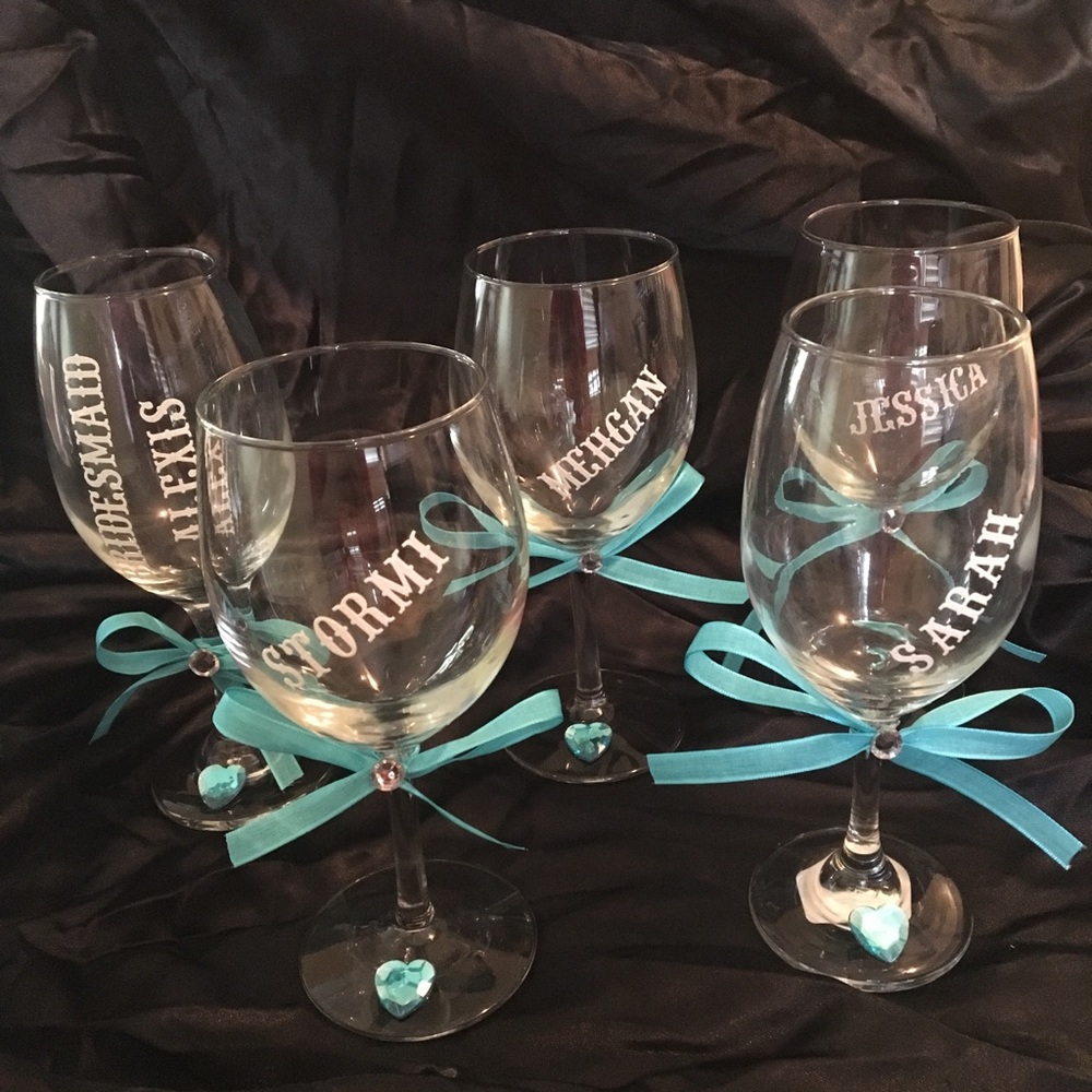 Personalized Wine gift glasses!!!!